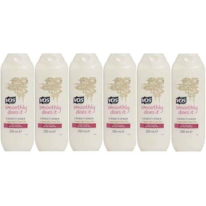 VO5 SMOOTHLY DOES IT CONDITIONER 250ML (PACK OF 6)